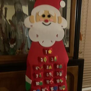 Santa advert calendar home decoration.